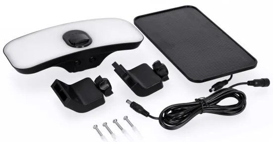 LED napelemes reflektor érzékelővel LED/13W/3,7V IP65 4000K