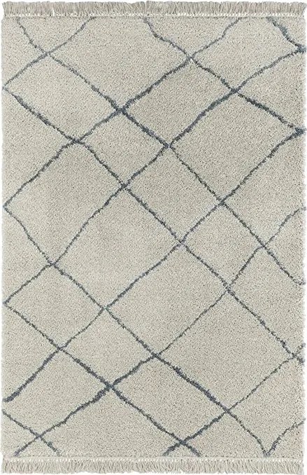 Shaggy boho szőnyeg 120x170 krémszínű tengeri