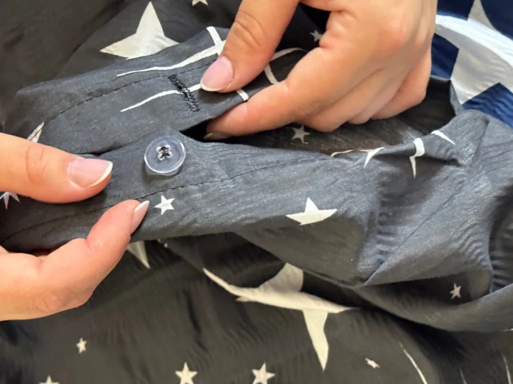 NIGHT SKY BLEND krepp szürke ágyneműhuzat Ágyneműhuzat mérete: 70 x 90 cm | 140 x 200 cm