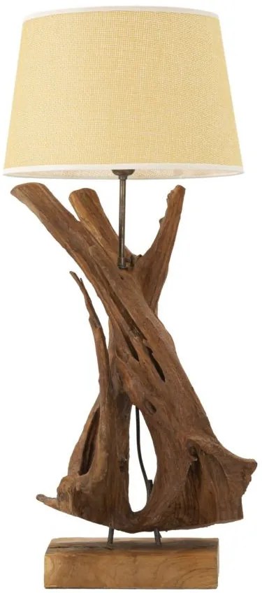 Lampada teak da tavolo ø 35x80cm