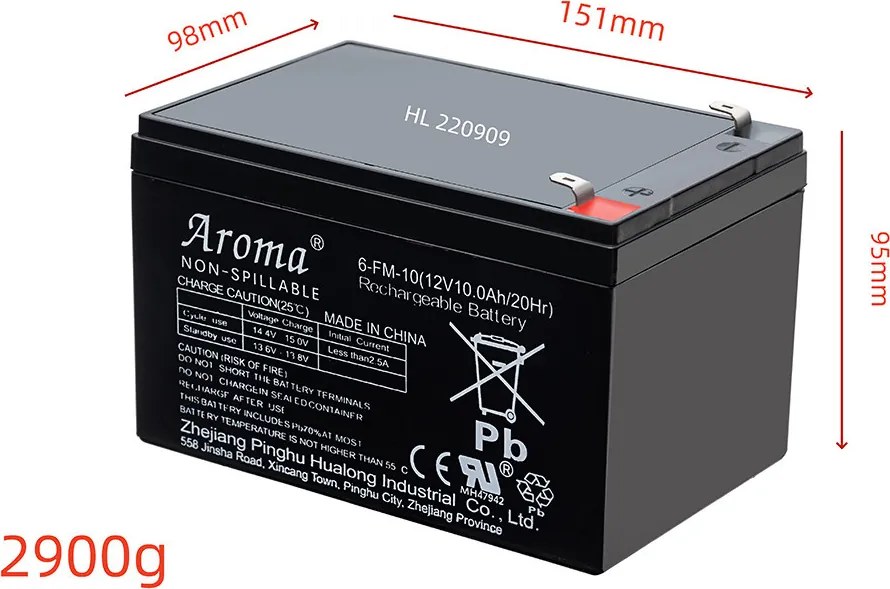 Elektromos autó akkumulátor 10 AH