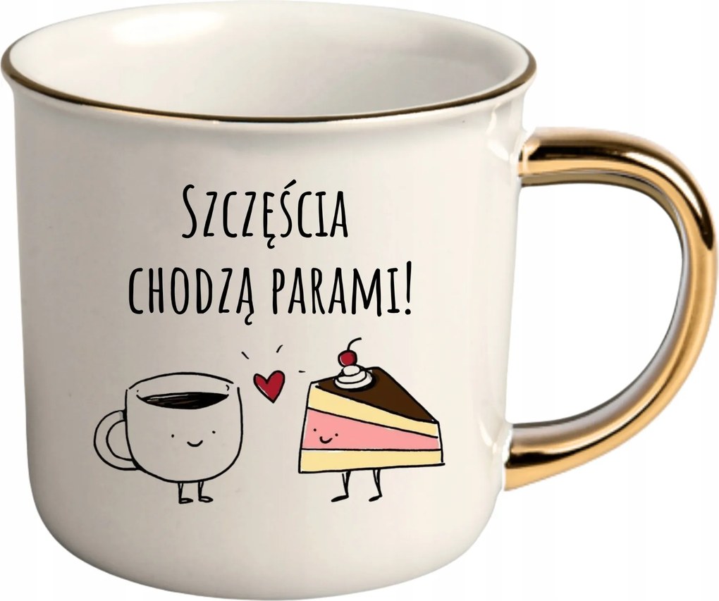 Bögre Fehér Arany Rant Ajándék Vicces Szerencse Párban Járnak