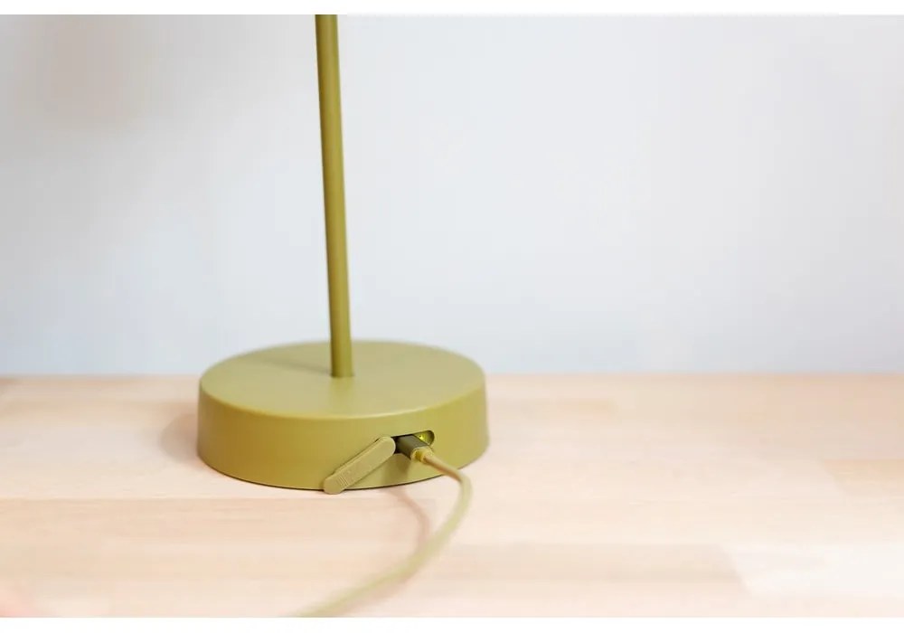 Zöld LED dimmelhető asztali lámpa (magasság 33,5 cm) Oscar – Remember