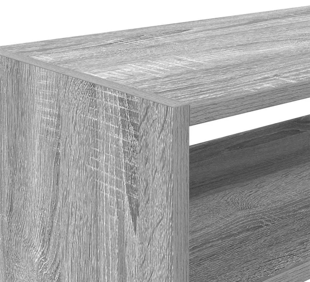 2 db szürke sonoma cipőtartó állvány halmozható 60x30x30,5 cm