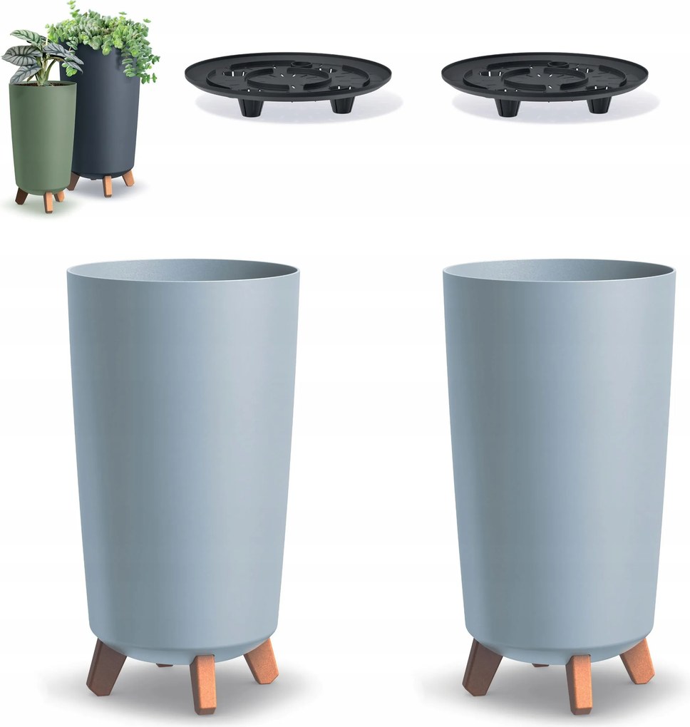 2x Kerek virágtartó lábakkal Gracia Tubus DGTL240