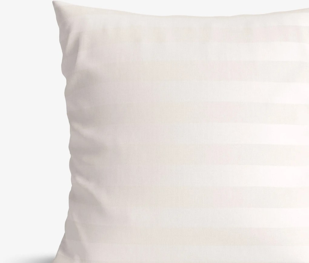 Goldea damaszt párnahuzat - krémszínű csíkos 40 x 60 cm