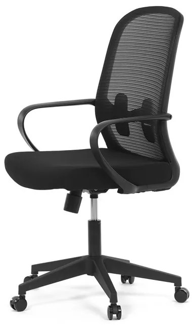 Fekete Szövet Irodai Szék Hinta Mechanikával. KA-S424 BK