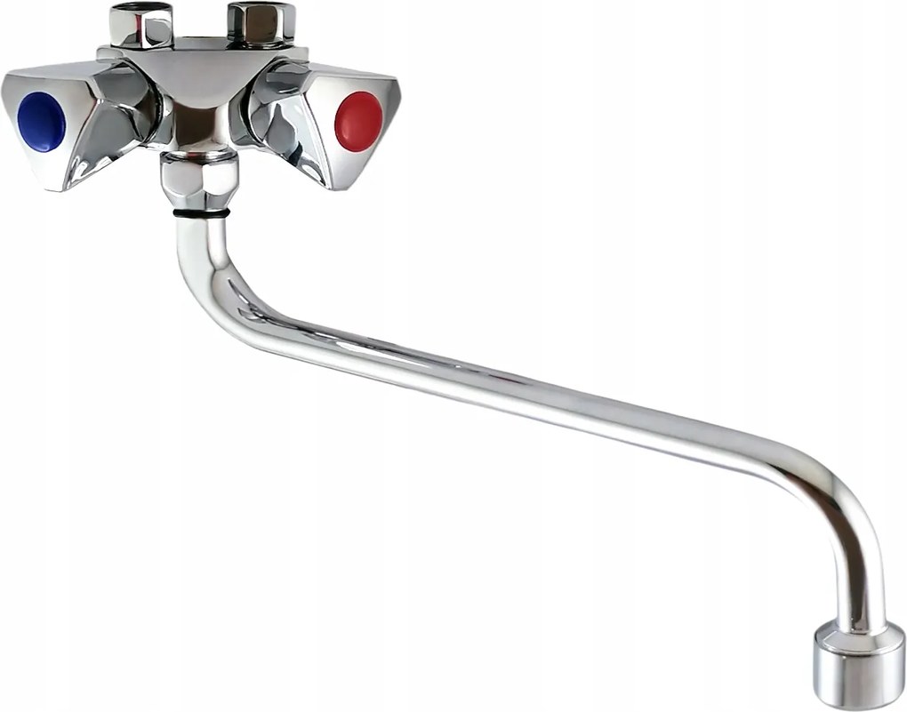 Fém fali csaptelep kifolyócsővel Wijas Perfect fűtőberendezéshez komplett