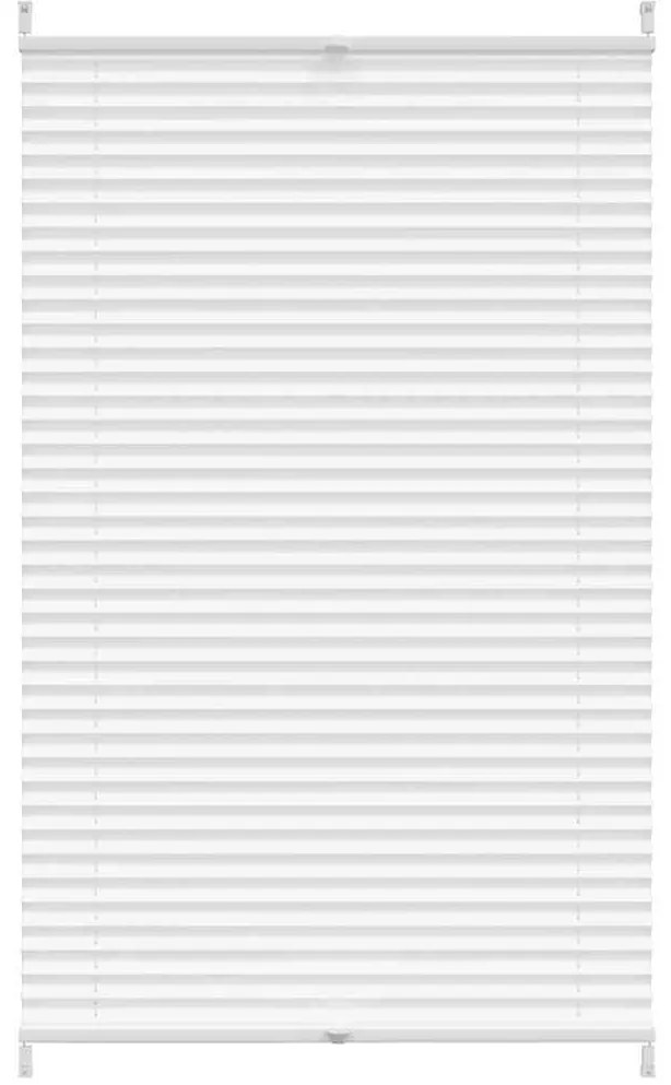 vidaXL Plisse Roló 80 x 125 cm Fehér Redős Roló