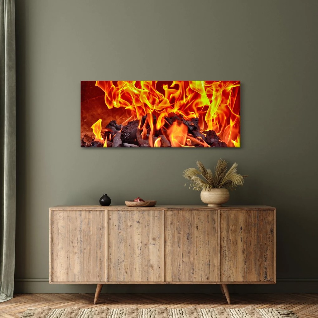 Az égő szén képe (120x50 cm)