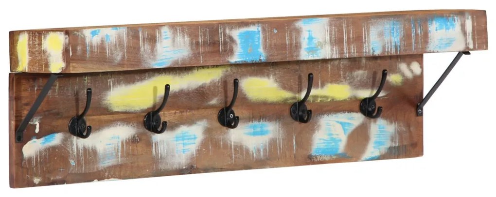 Fogas polcokkal Barna 73 x 19 x 23 cm Tömör újrahasznosított fa