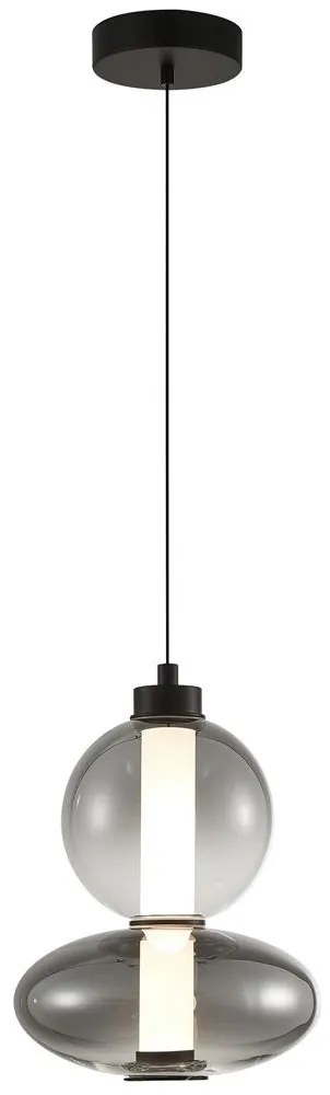 LED Csillár zsinóron DAPHNE LED/12W/230V szürke