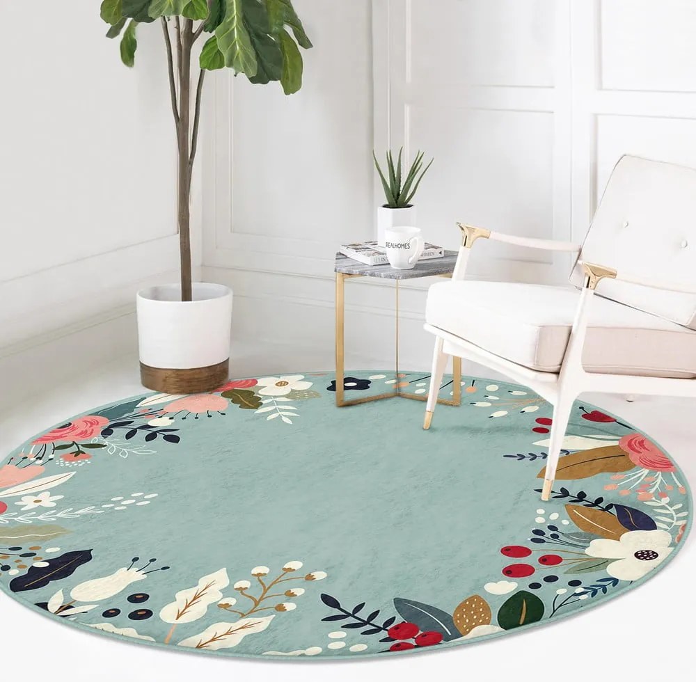 Mosható-robotporszívóval tisztítható kerek szőnyeg ø 100 cm Comfort – Mila Home