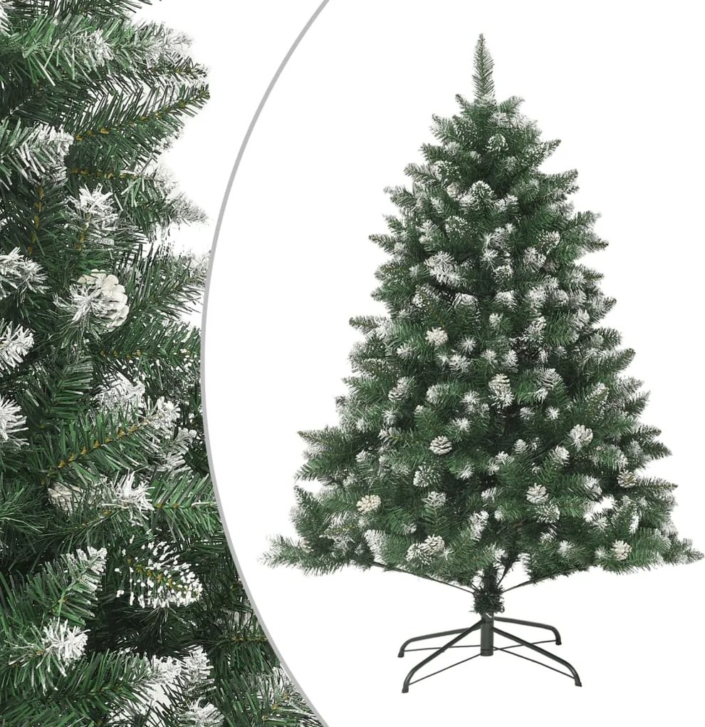 vidaXL PVC műkarácsonyfa állvánnyal 150 cm