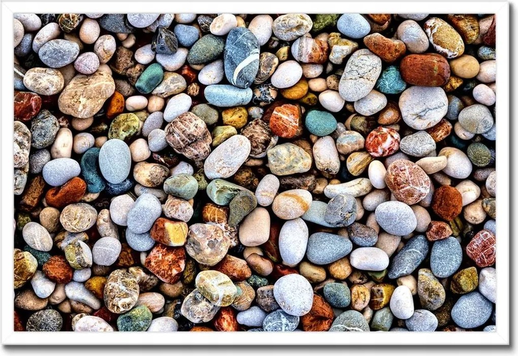 Poszterek keretben 60x40 Színes kövek
