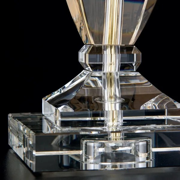 Orion LA 4-1207 - Kristály asztali lámpa POKAL 1xE27/60W/230V krémes/átlátszó