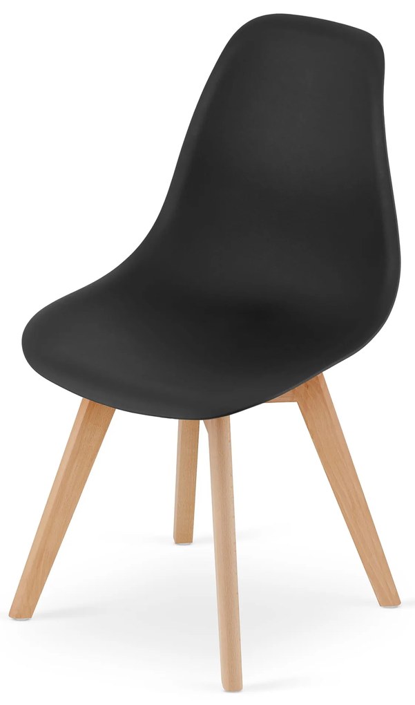 4 db-os KITO fekete étkezőszék készlet