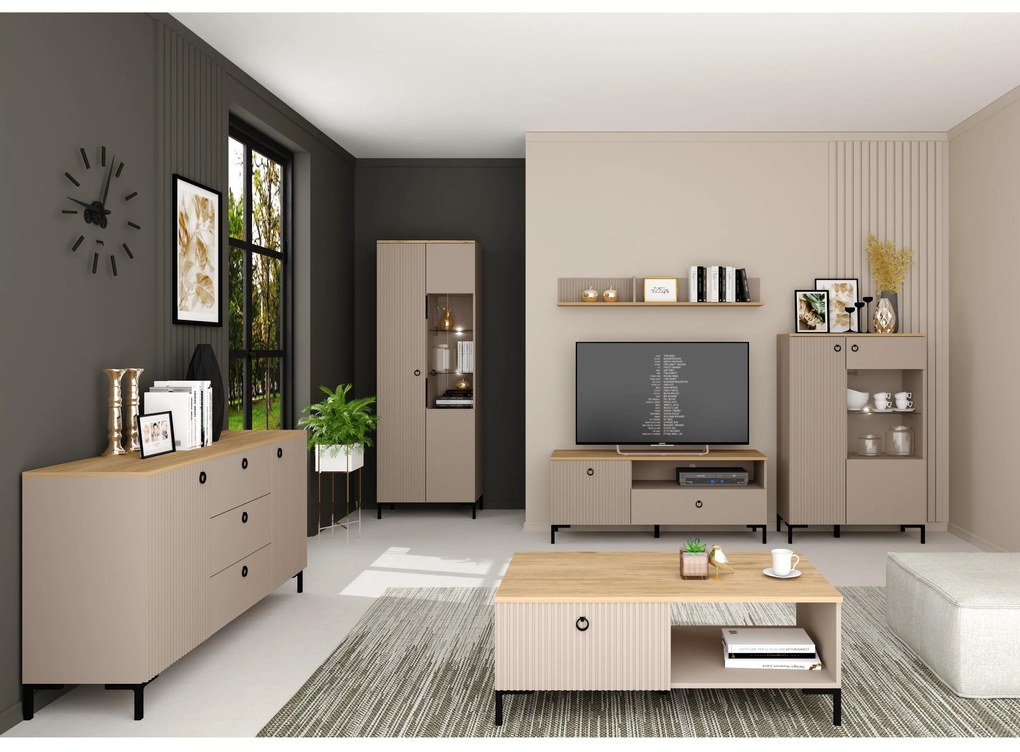 Vitrin Demandaron 1 (taupe + silverjack tölgy) . 1116815