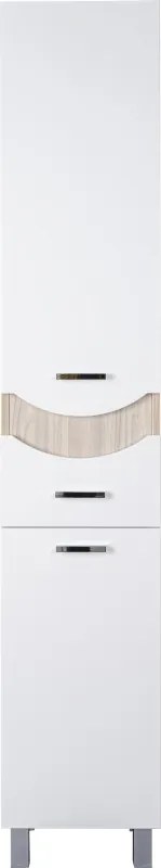 TMP ZX - SONOMA- fürdőszobai ÁLLÓSZEKRÉNY polcos - JOBBOS - 190 x 35 cm