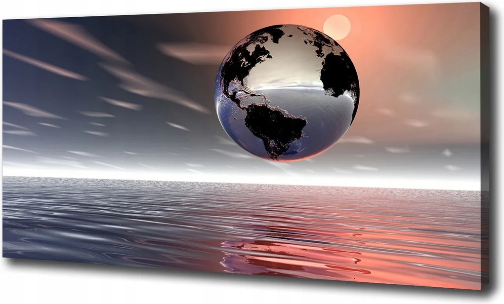 Vászonkép Bolygó Föld 100x70 cm