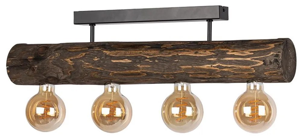 Spot-Light DO6997456 - TRABO felületre szerelt csillár 4xE27/60W/230V fenyőszínű