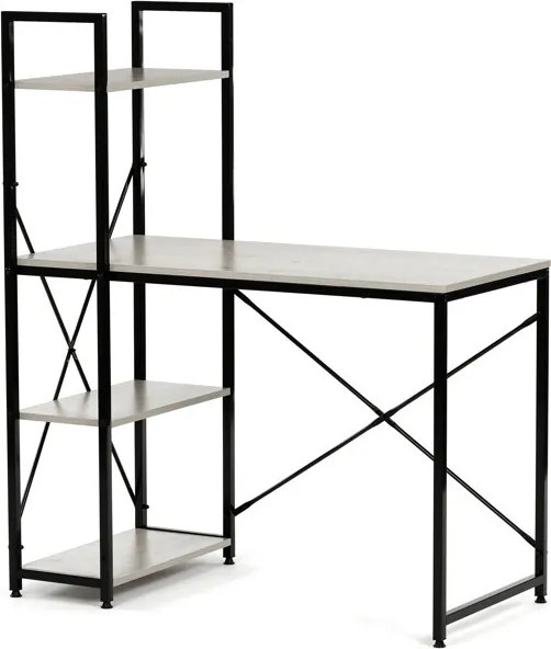 Íróasztal 100x48 cm, MDF, fehérített tölgy WT