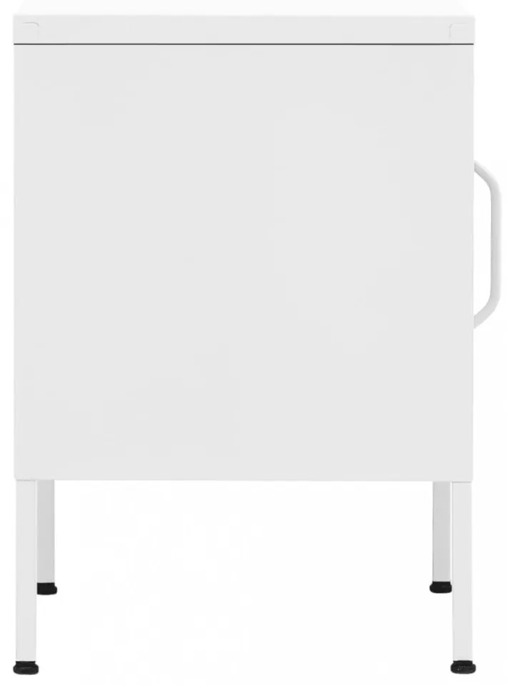 fehér acél éjjeliszekrény 35 x 35 x 51 cm