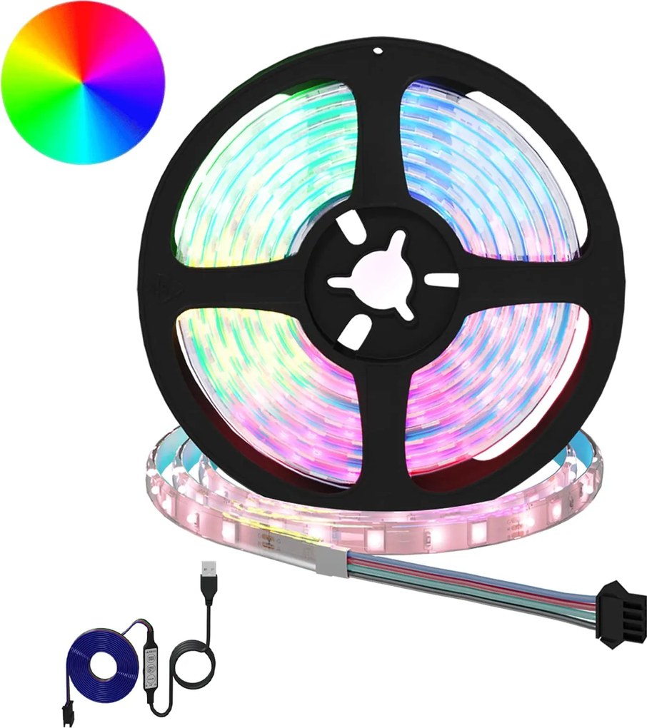 vidaXL LED szalag 2 pcs Fekete és Átlátszó 210 x 0,8 x 0,3 cm