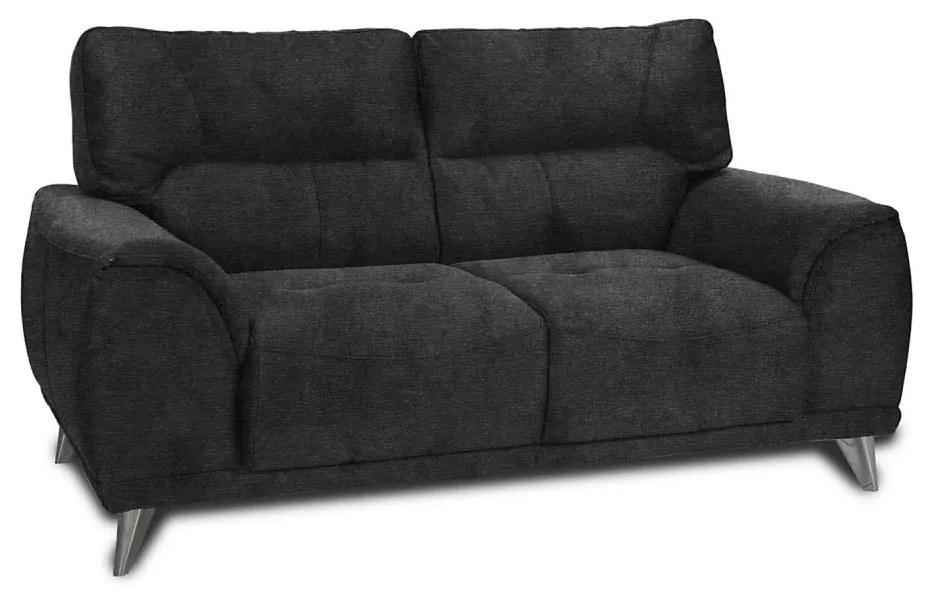 Kétszemélyes LIVORNO kanapé, fekete színű