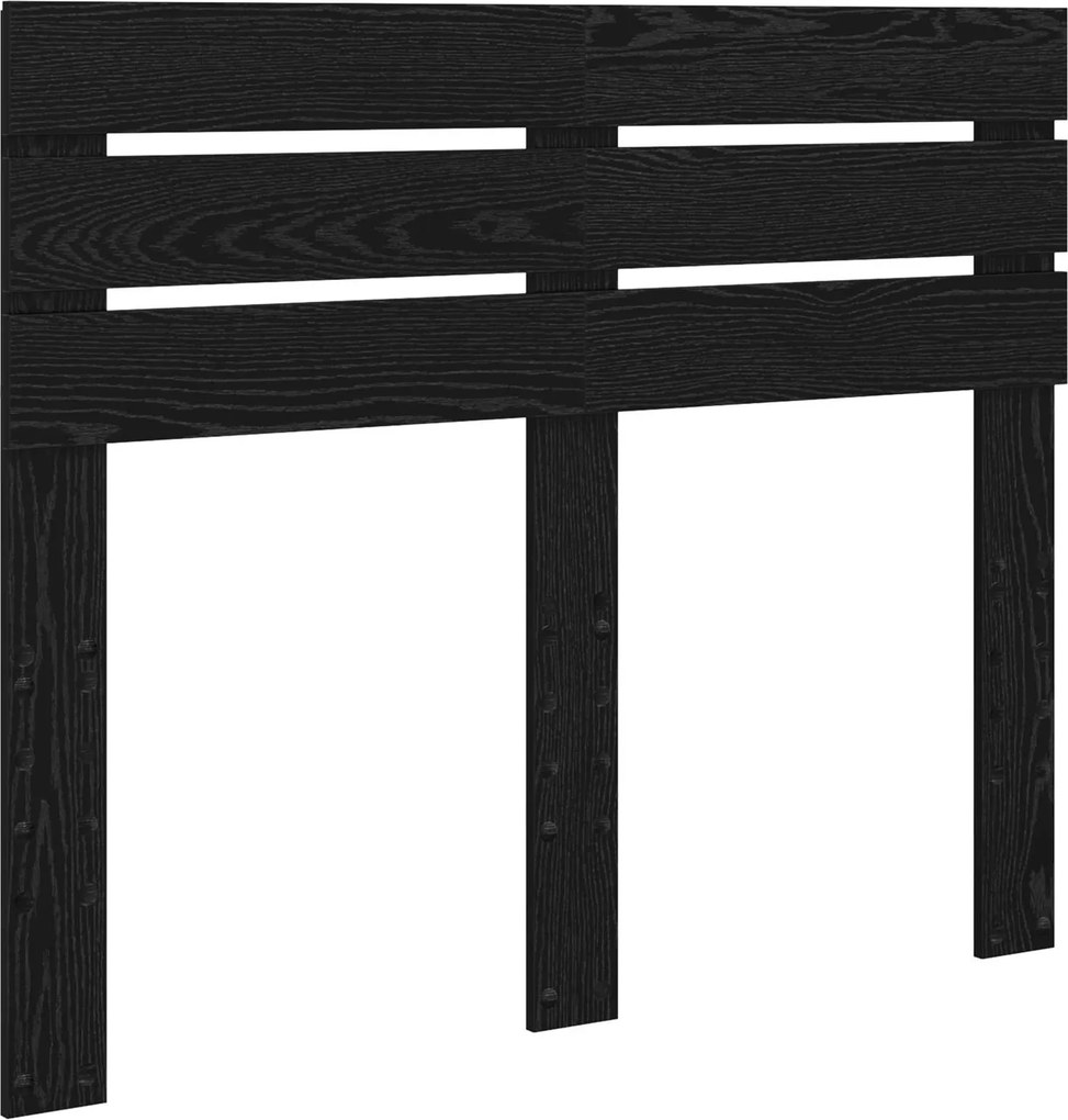 vidaXL Fejtámla Fekete tölgy 120 cm Faanyag