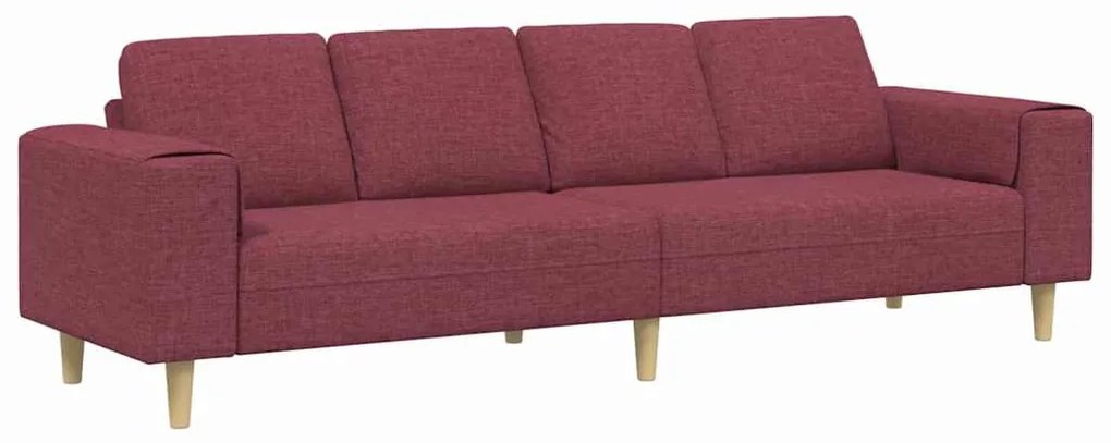 Kanapé Szett bordó szövet