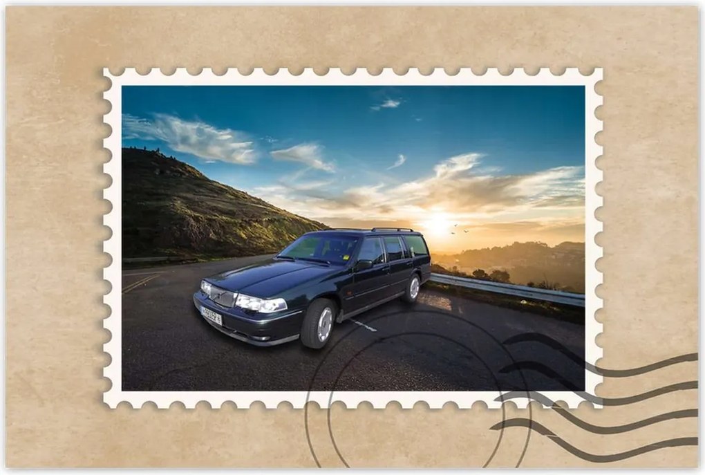 Poszterek 120x80 Volvo kombi 965 1994 6cyl