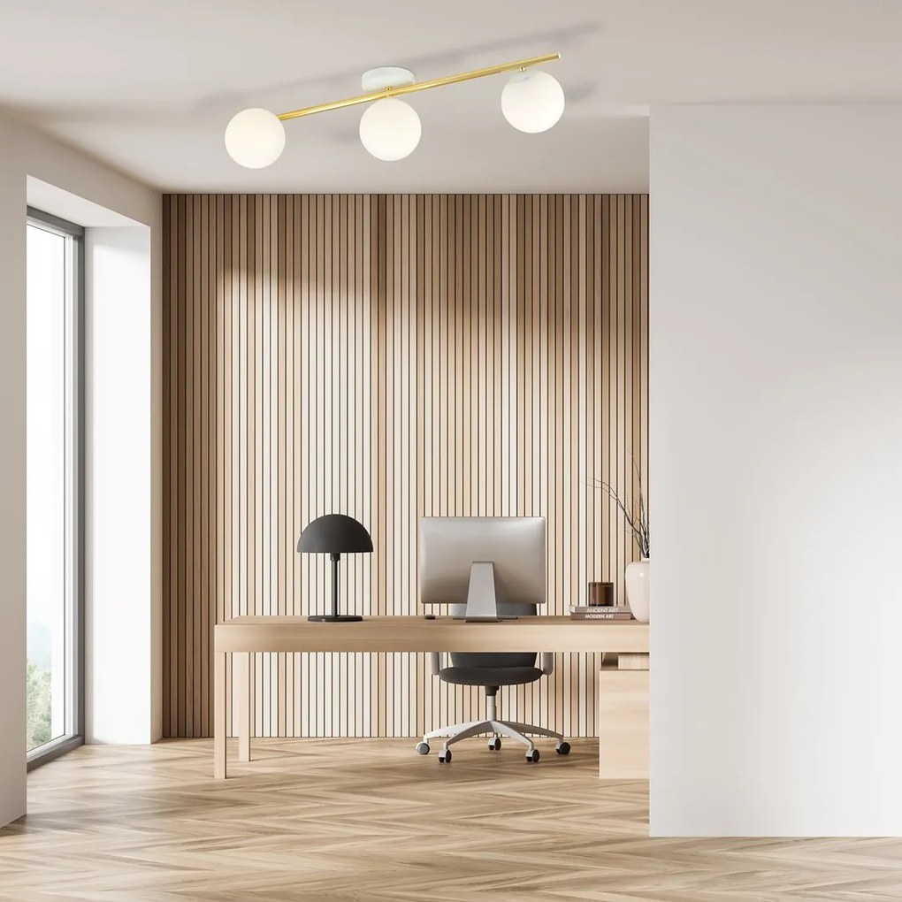 Emibig modern mennyezeti lámpa splendi fehér arany emi1249/3