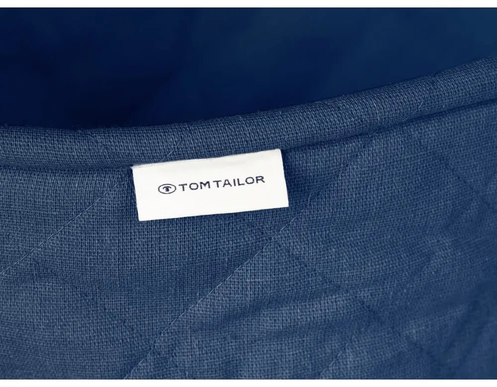 Sötétkék textil szennyeskosár 67 l Tom Tailor – Wenko