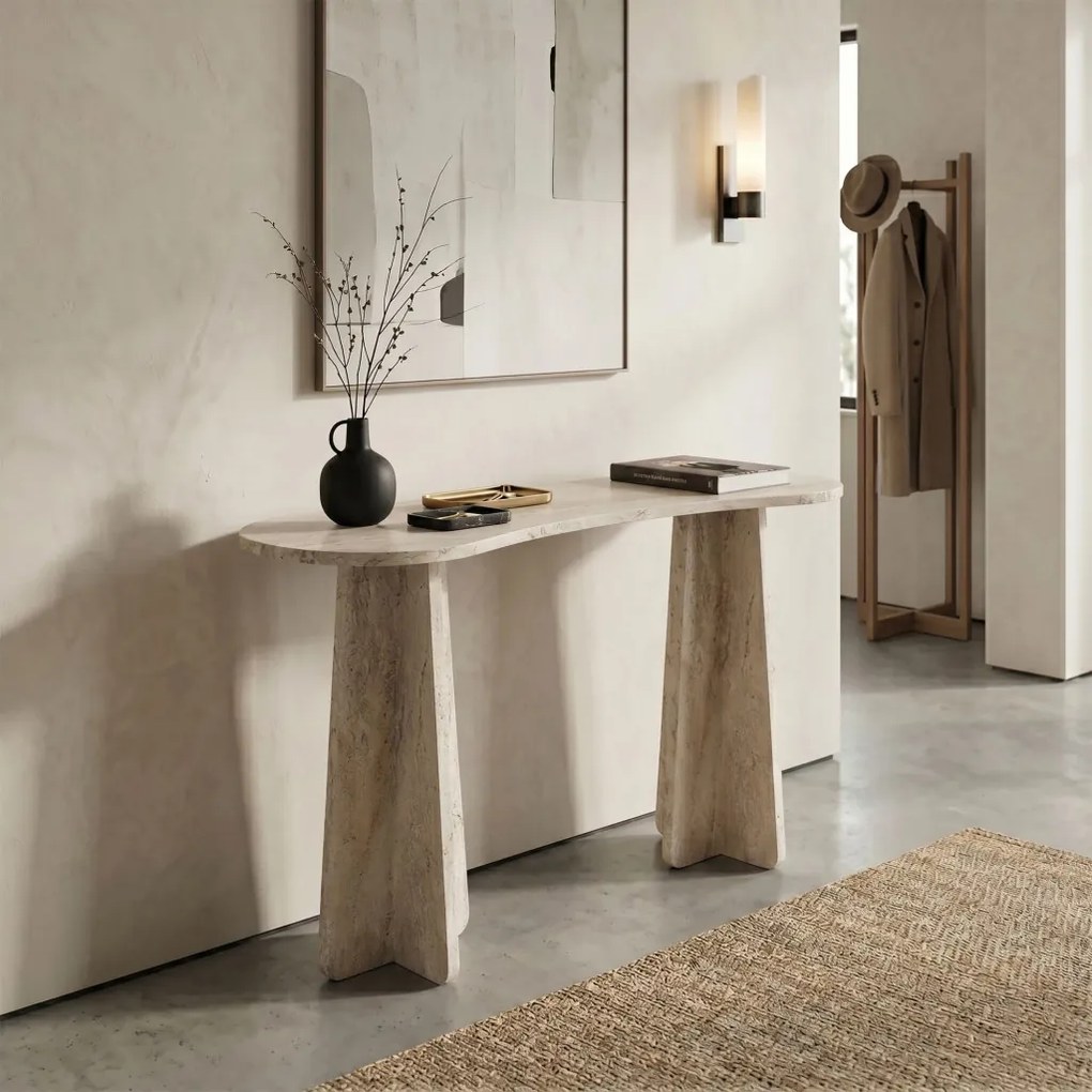 Zen komód, travertin, 120 cm