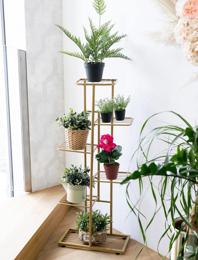 Fém virágállvány, arany, BAMIR TYP 3