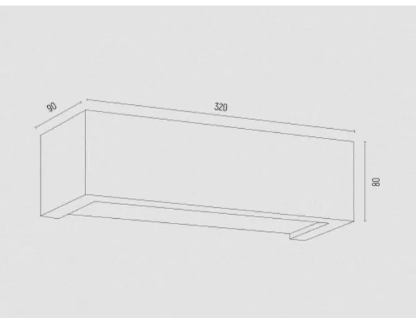 Argon 8250 - Fali lámpa CASERTA 1xE27/15W/230V 32 cm