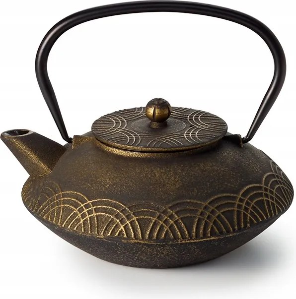 Öntöttvas vízforraló "Anhao" 0,85 l barna-arany