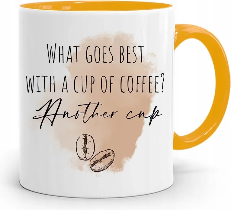 Barista Kávézó Bögre Sárga Ajándék fényképes nyomtatással