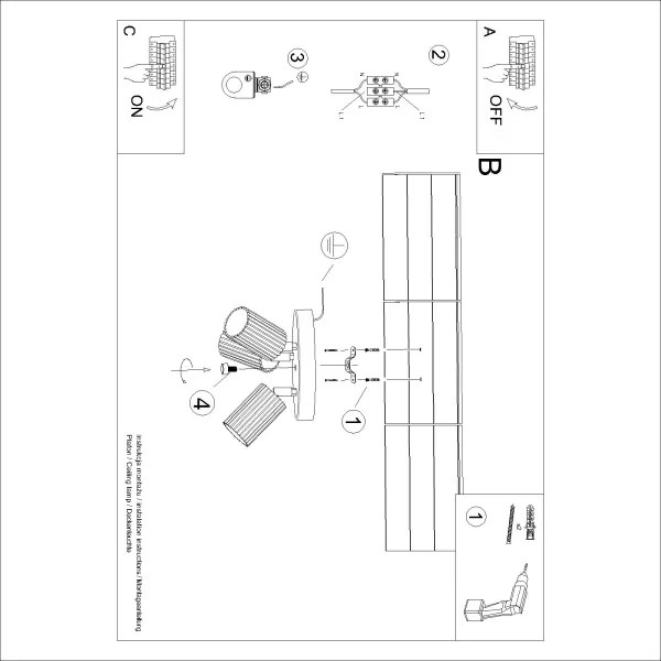 Brilagi - LED spotlámpa CRESTO 3x GU10/10W/230V, fehér