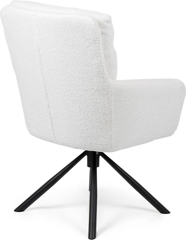 AVENBERG TESSA Forgó étkezőszék szett - 2 db, fehér