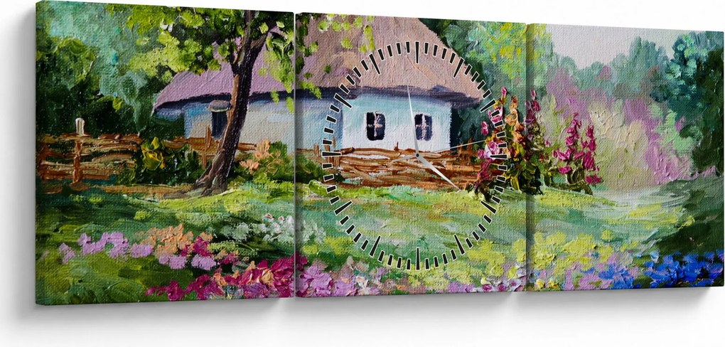 Kép - Vendégház (órával) (90x30 cm)
