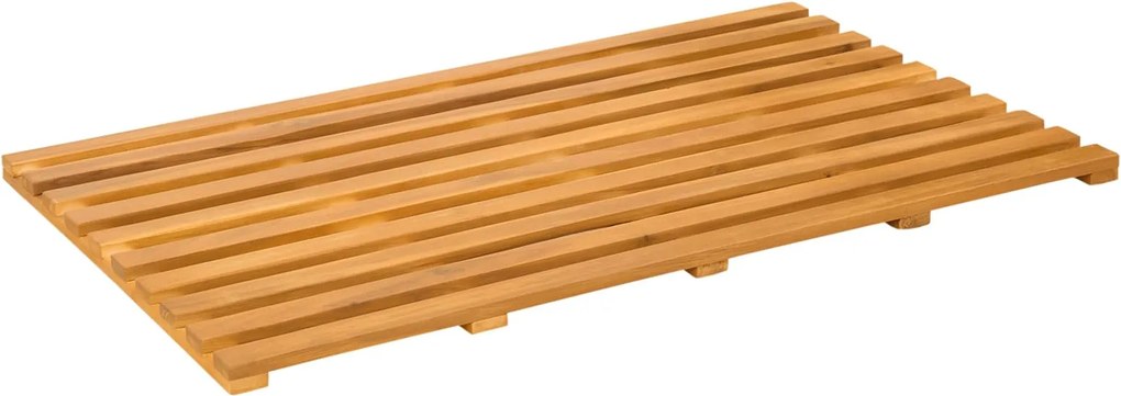 vidaXL Fürdőszoba szőnyeg Egyszínű Barna 100 x 53 cm faszínű