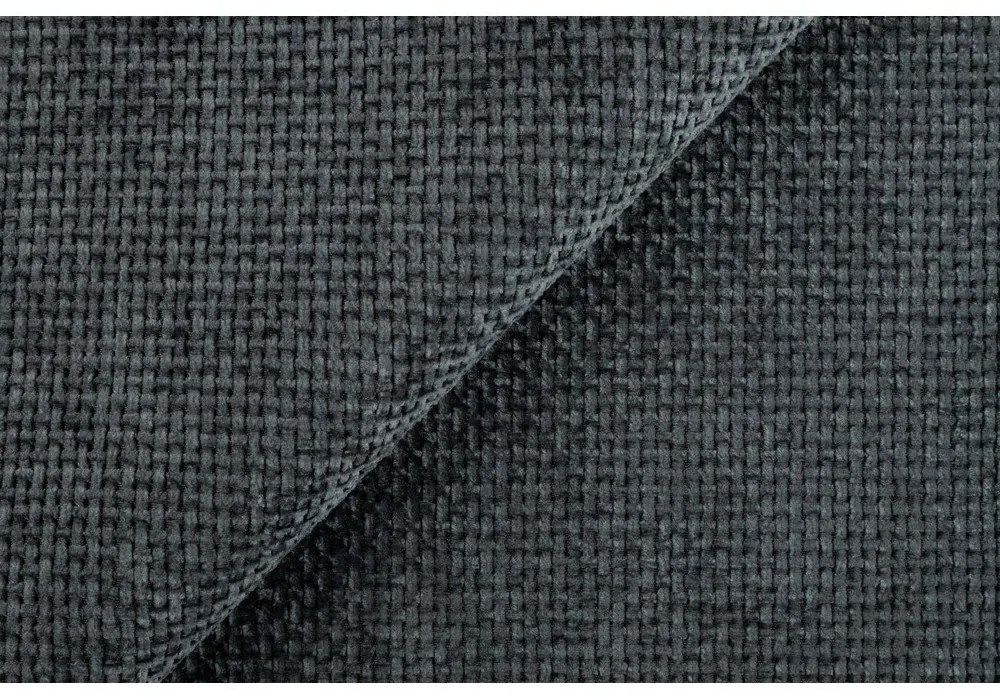 Sötétszürke zsenília fotel Freya – Ropez