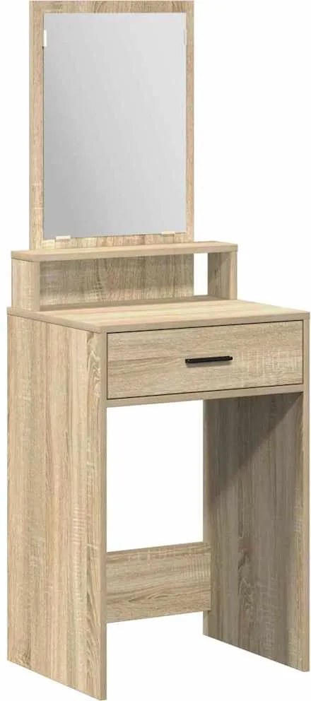 vidaXL Öltözködőasztal fiókkal Sonoma tölgy 50 x 41 x 140 cm Faanyag