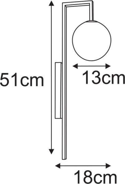 KAJA K-5768 EMIR Sárga Színű Fali Lámpa 1xG9 10W IP20