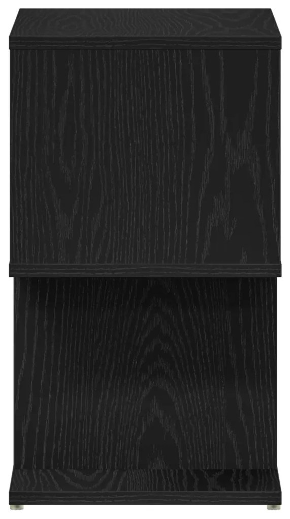 Éjjeli Asztal 2 db Fekete Tölgy 50x30x51,5 cm Műanyagból