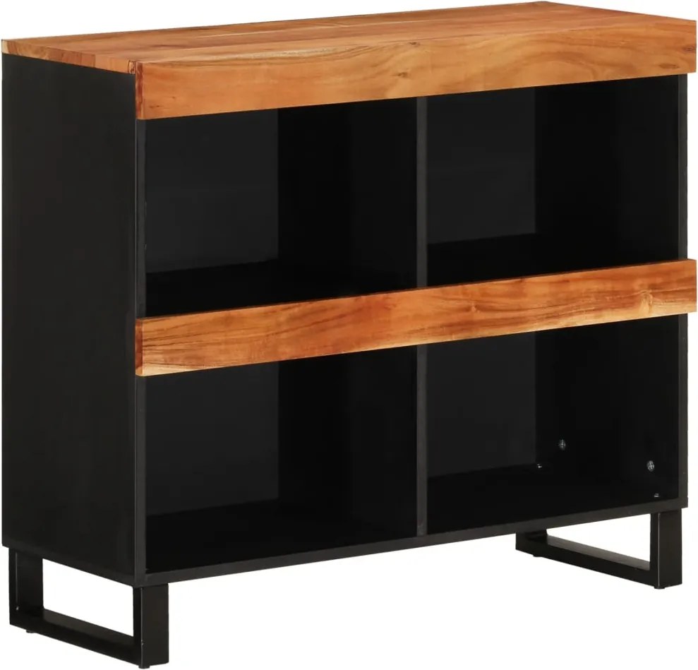 vidaXL tömör akácfa tálalószekrény 85 x 33 x 75 cm