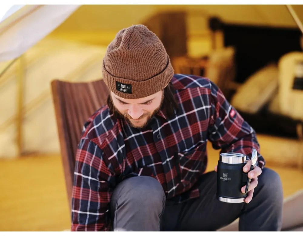 Fekete rozsdamentes acél ételtartó termosz 400 ml Legendary Classic Black – Stanley