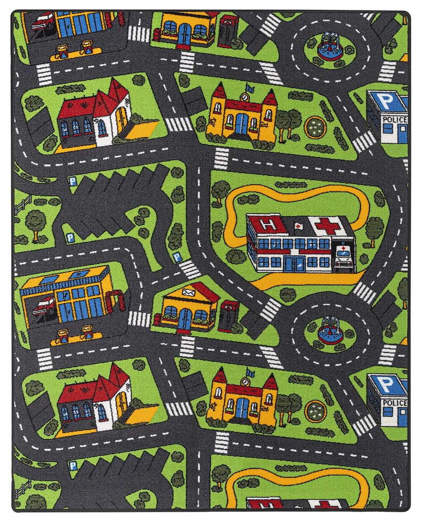 City life gyerekszőnyeg, 140 x 200 cm, 140 x 200 cm